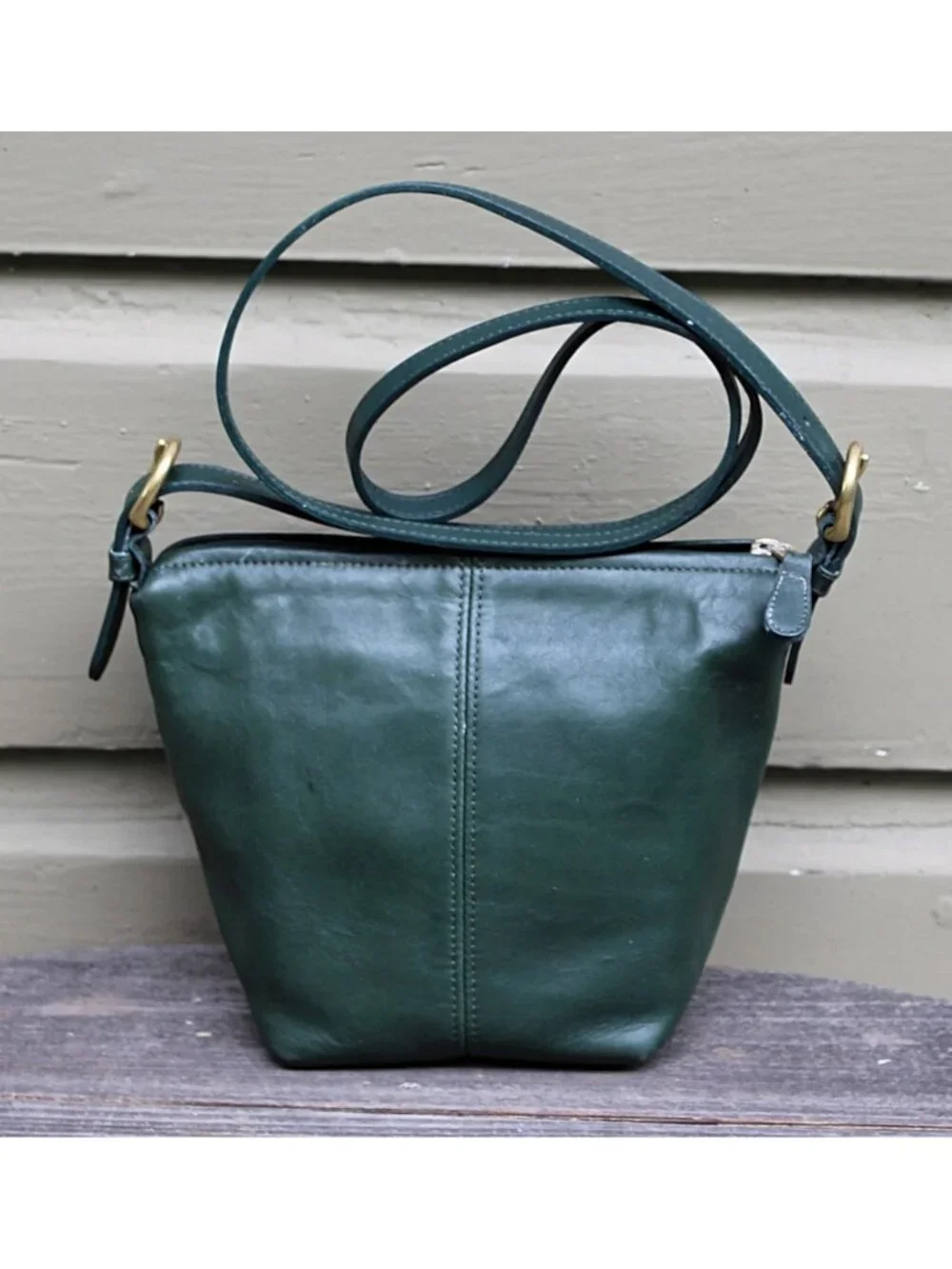Coach Vintage - MacDougal Zip Crossbody 4130 in Bottle Green, USA Pre-1994
